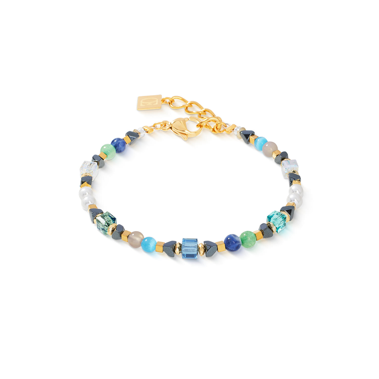Bracciale Precious Shape Mix verde-turchese