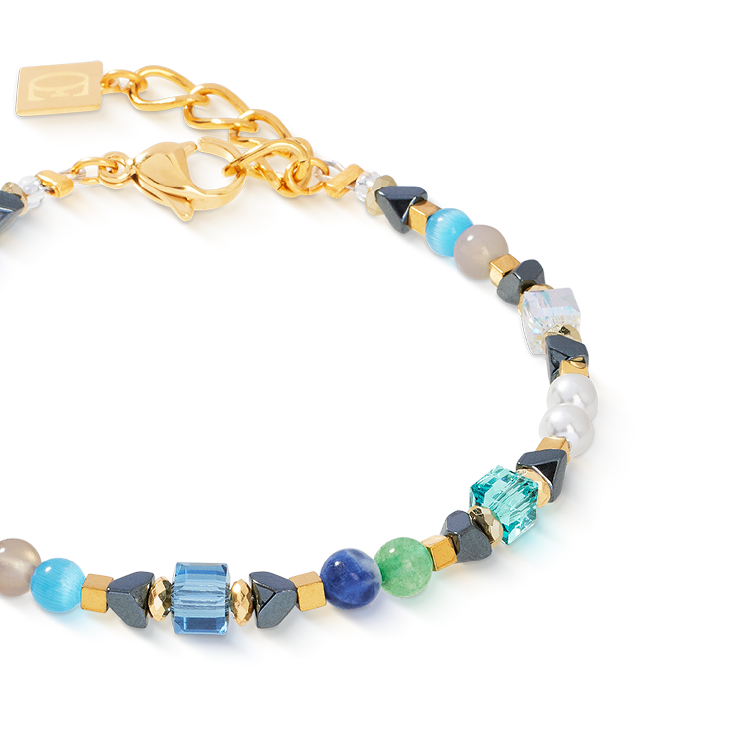 Bracciale Precious Shape Mix verde-turchese