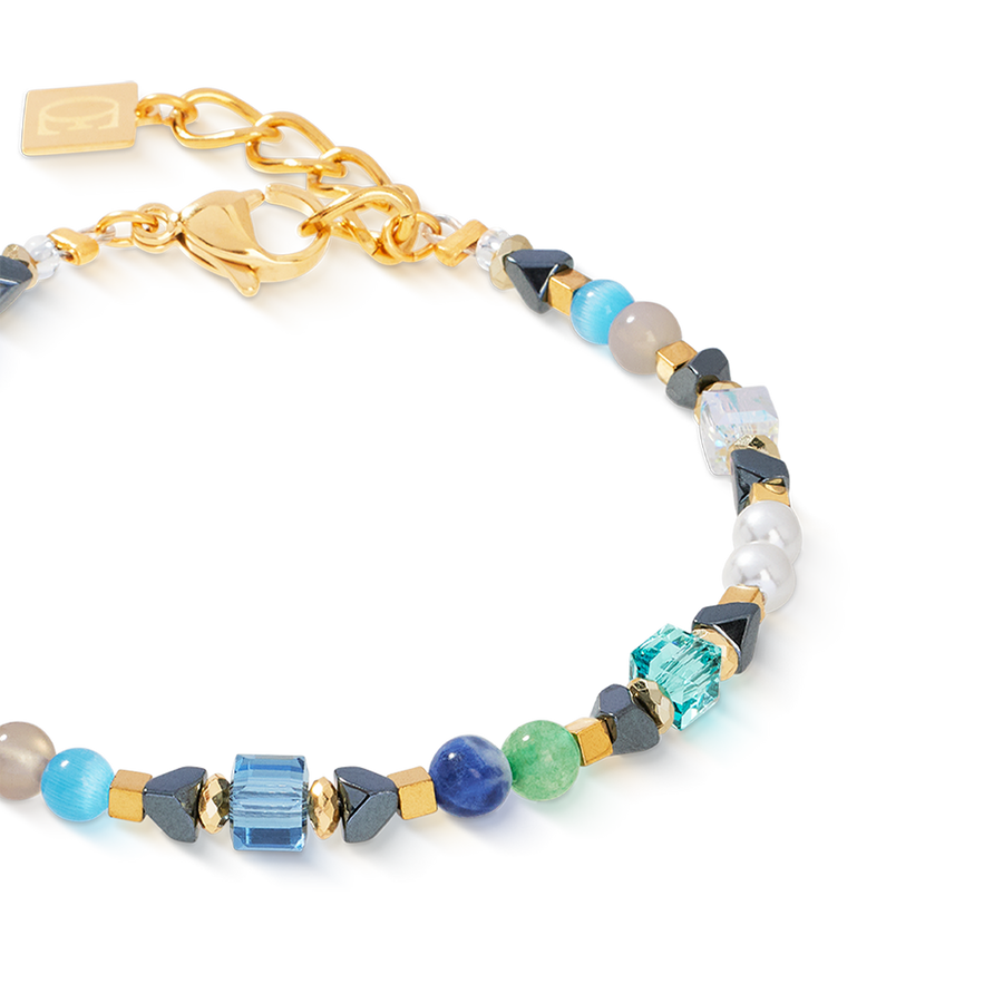 Bracciale Precious Shape Mix verde-turchese