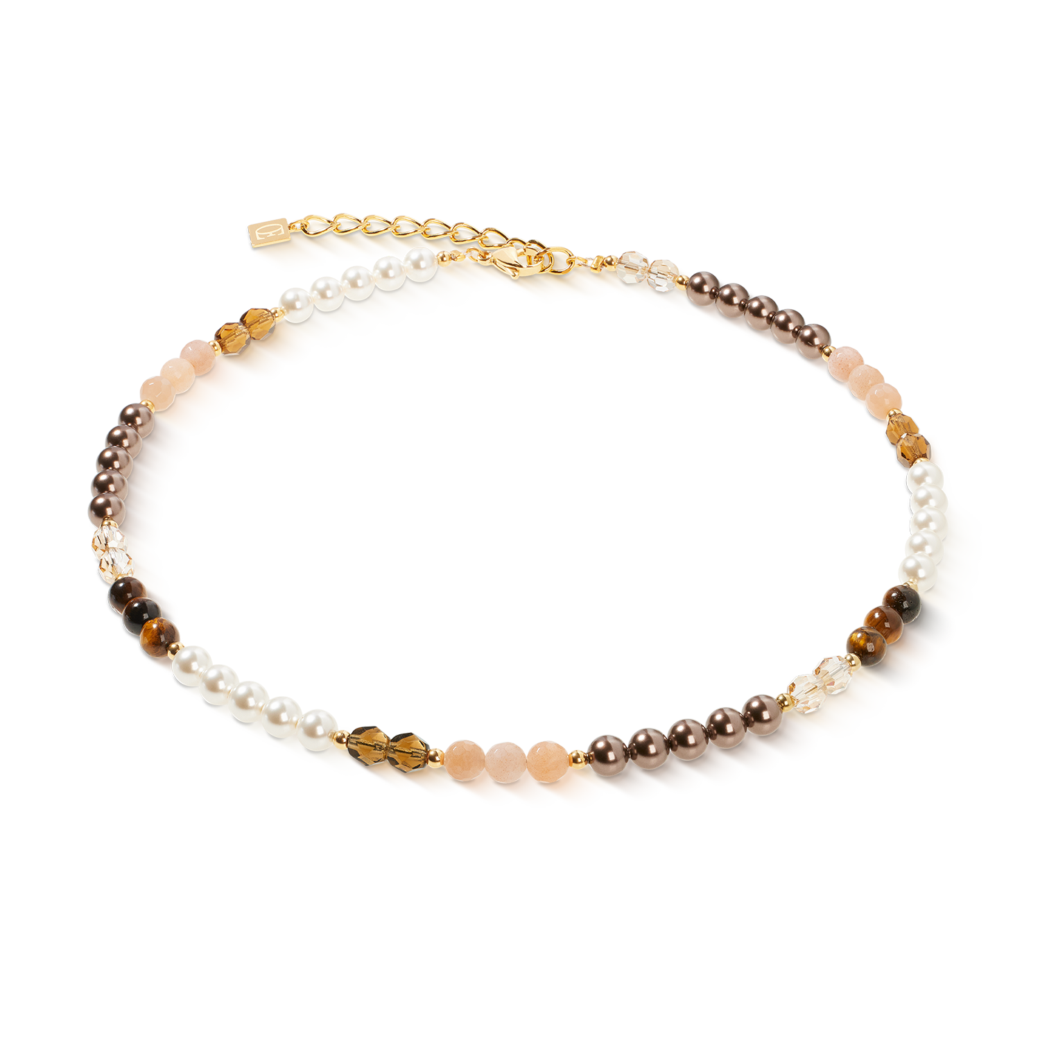 Collana Precious Elysia oro-marrone