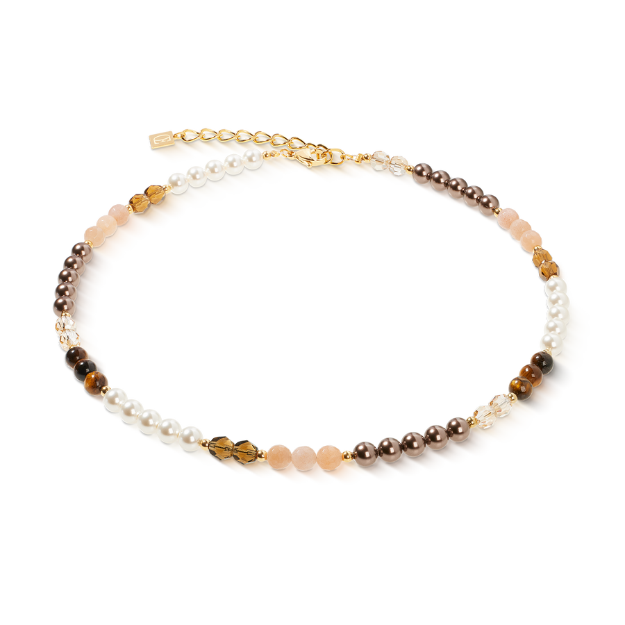 Collana Precious Elysia oro-marrone