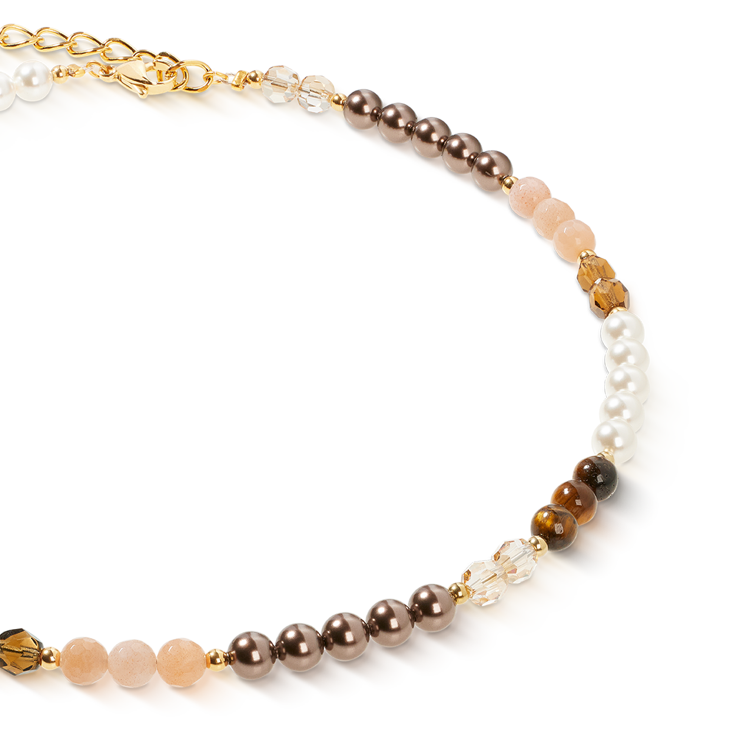 Collana Precious Elysia oro-marrone