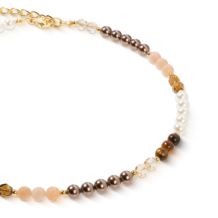 Collana Precious Elysia oro-marrone