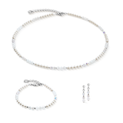 Collana Princess Rhythm argento-bianco