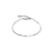 Bracciale Princess Rhythm argento-bianco