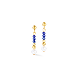 Orecchini Pearl Line oro-blu