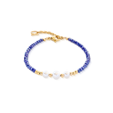 Bracciale Pearl Line oro-blu
