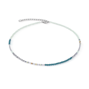 Collana Fusion Offset Graphic verde-petrolio