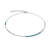 Collana Fusion Offset Graphic verde-petrolio