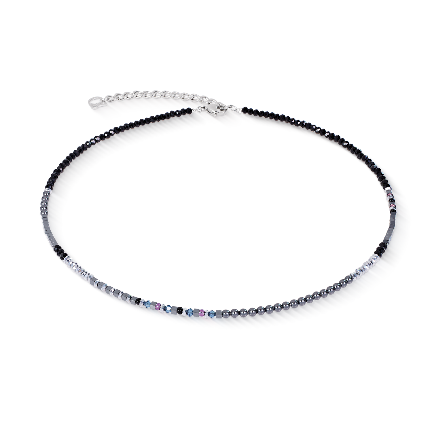 Collana Fusion Offset Graphic grigio-nero