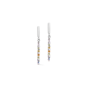 Orecchini Fusion Offset Graphic verde-petrolio