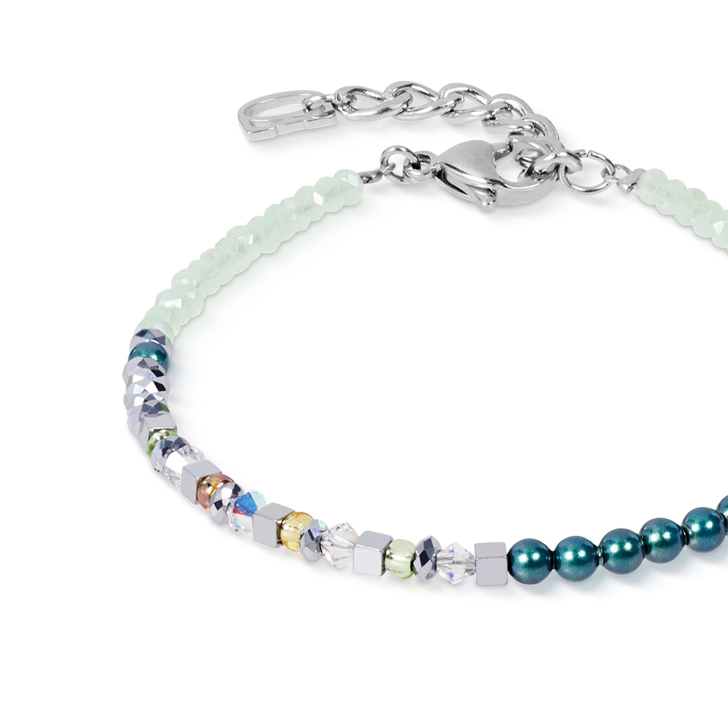 Bracciale Fusion Offset Graphic verde-petrolio