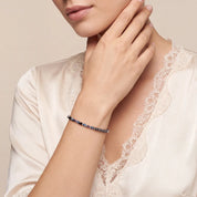 COEUR DE LION Bracciale Fusion Offset Graphic grigio-nero – indossato