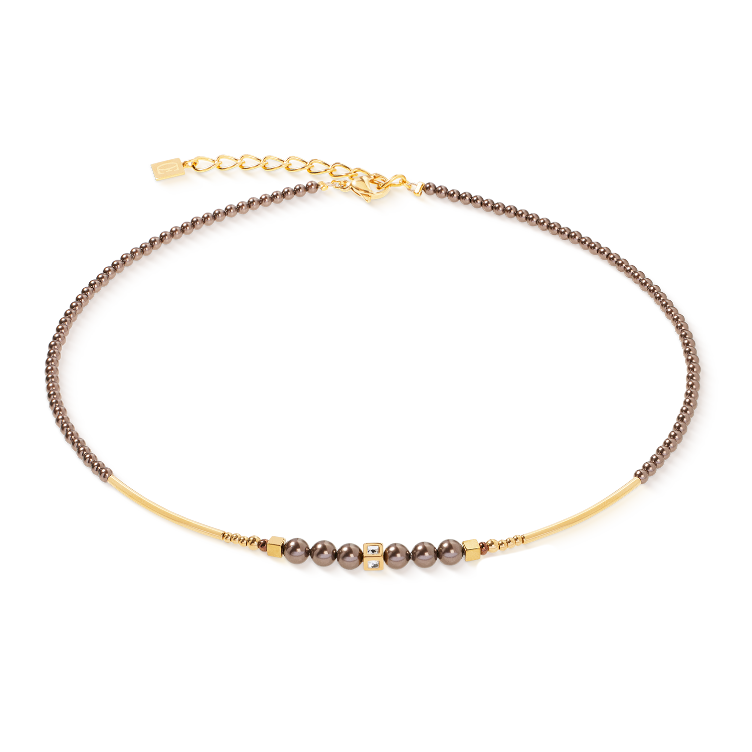 Collana Shimmering Princess Pearls oro-marrone