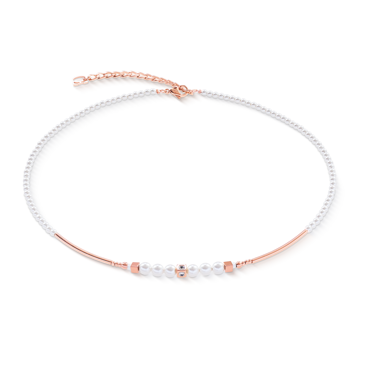 Collana Shimmering Princess Pearls oro rosa-bianco