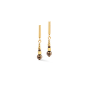 Orecchini Shimmering Princess Pearls oro-marrone