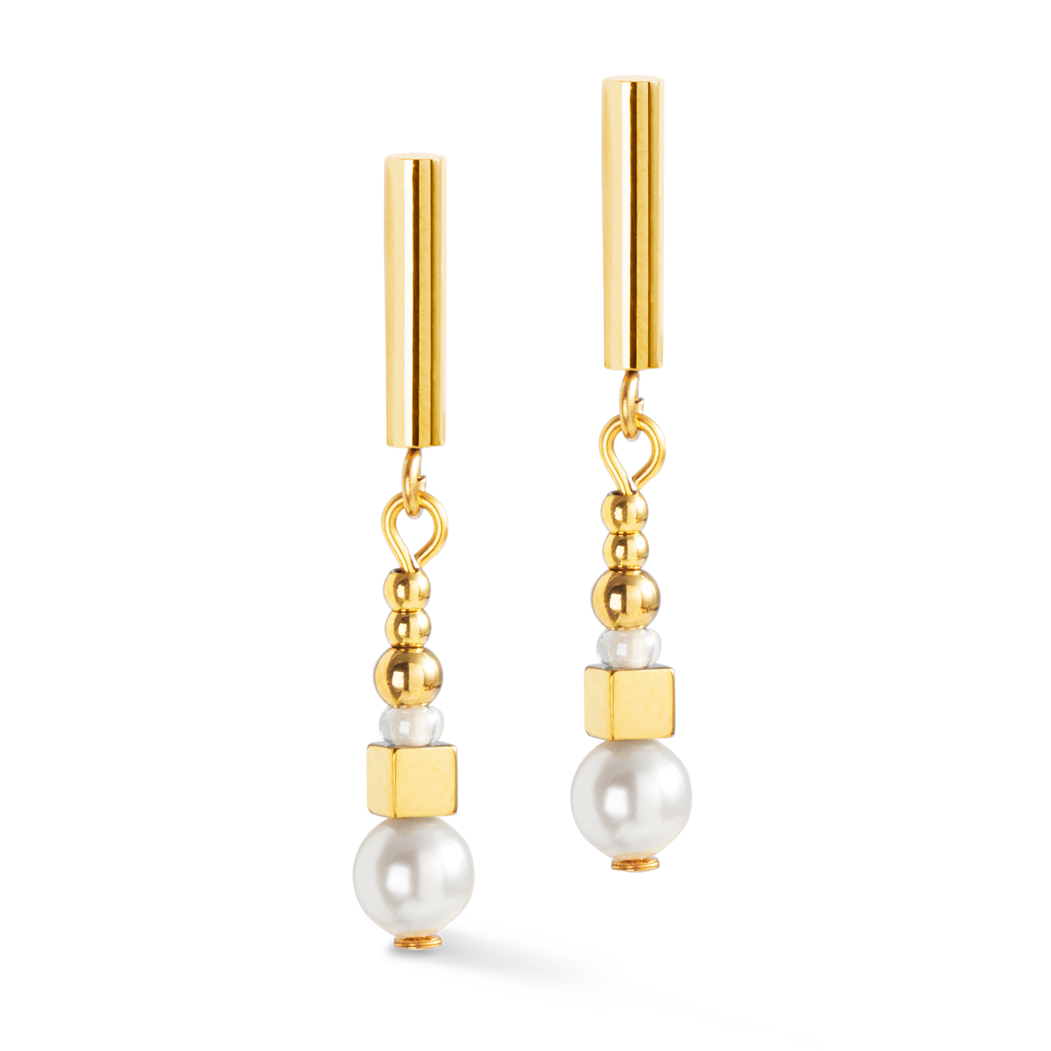 Orecchini Shimmering Princess Pearls oro-bianco