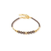 Bracciale Shimmering Princess Pearls oro-marrone