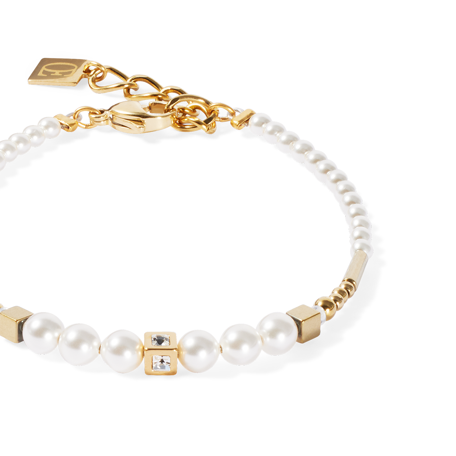 Bracciale Shimmering Princess Pearls oro-bianco