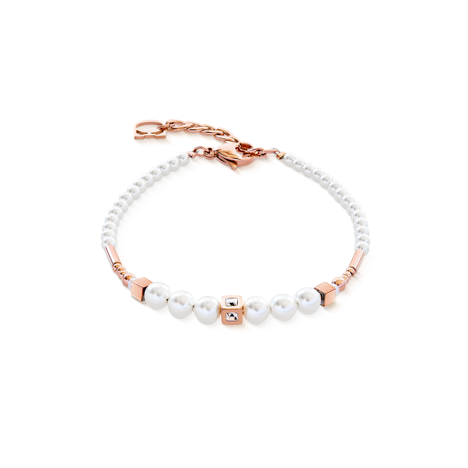 Bracciale Shimmering Princess Pearls oro rosa bianco