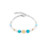Bracciale Modern Elegance Spikes oro-turchese