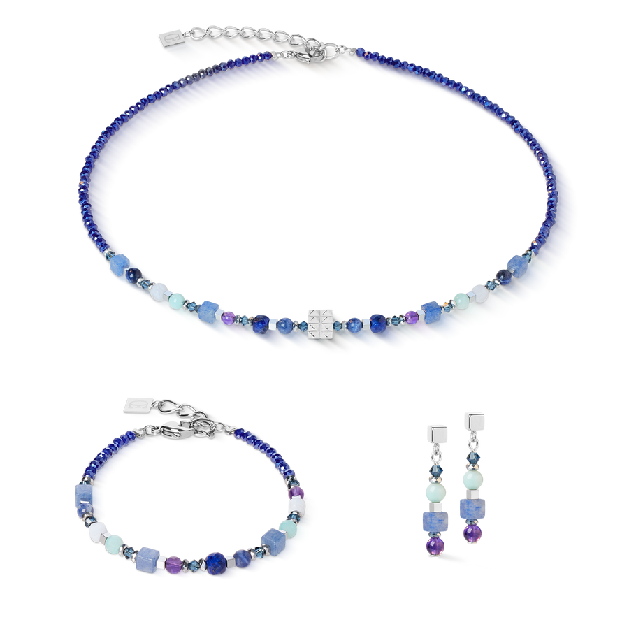 Collana Shape Mix Spikes Blue Moon