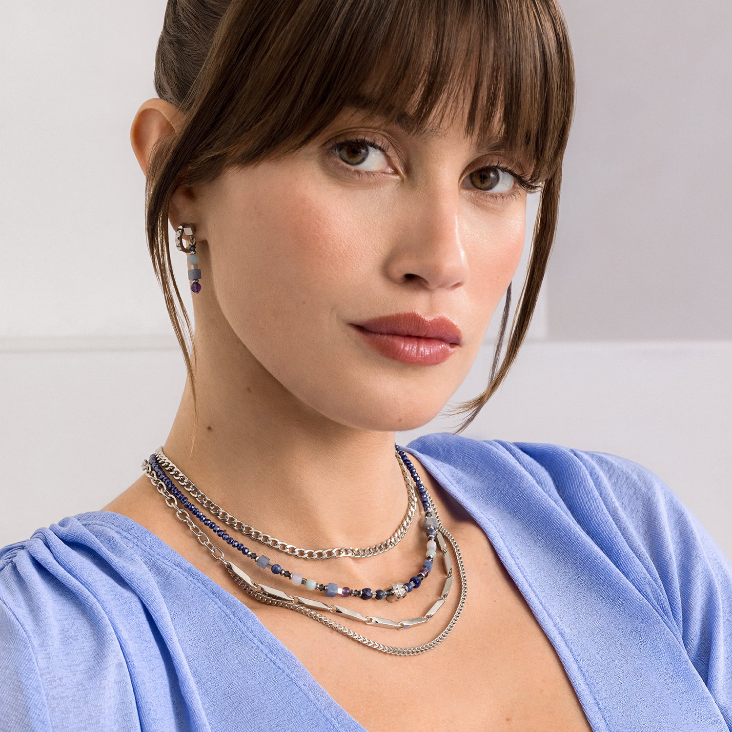 Collana Shape Mix Spikes Blue Moon
