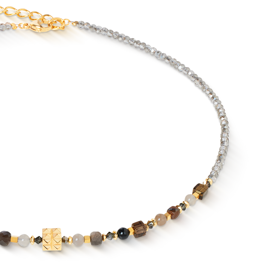 Collana Shape Mix Spikes Smoky Glow