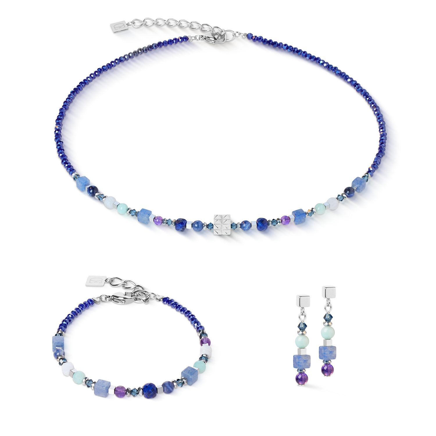 Orecchini Shape Mix Spikes Luna Blu