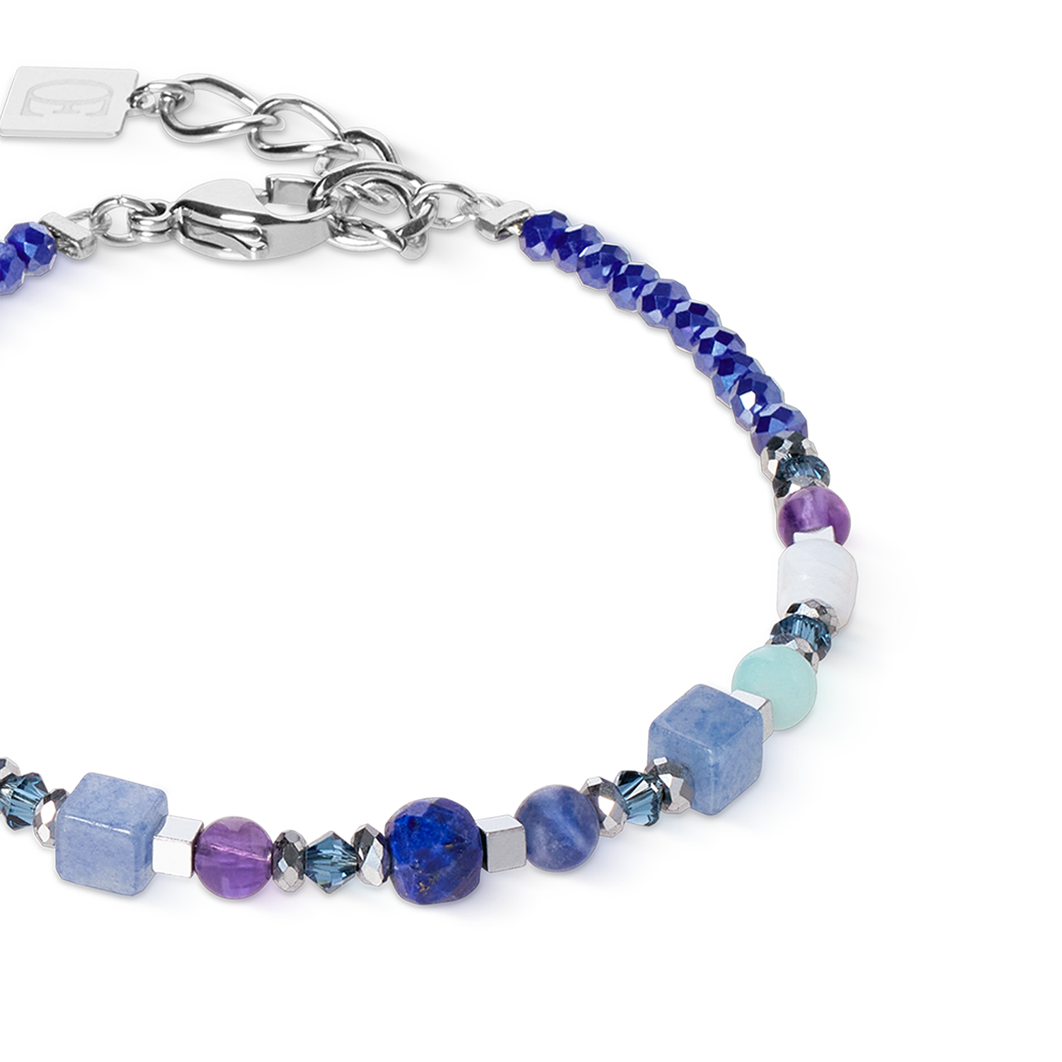 Bracciale Shape Mix Spikes Blue Moon