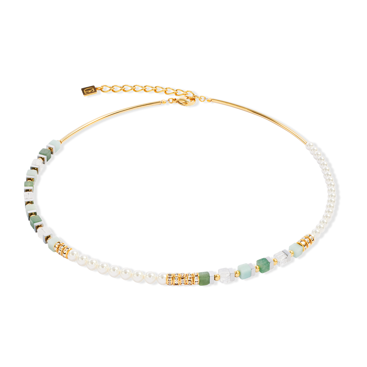 Collana Precious Fusion Offset oro-verde