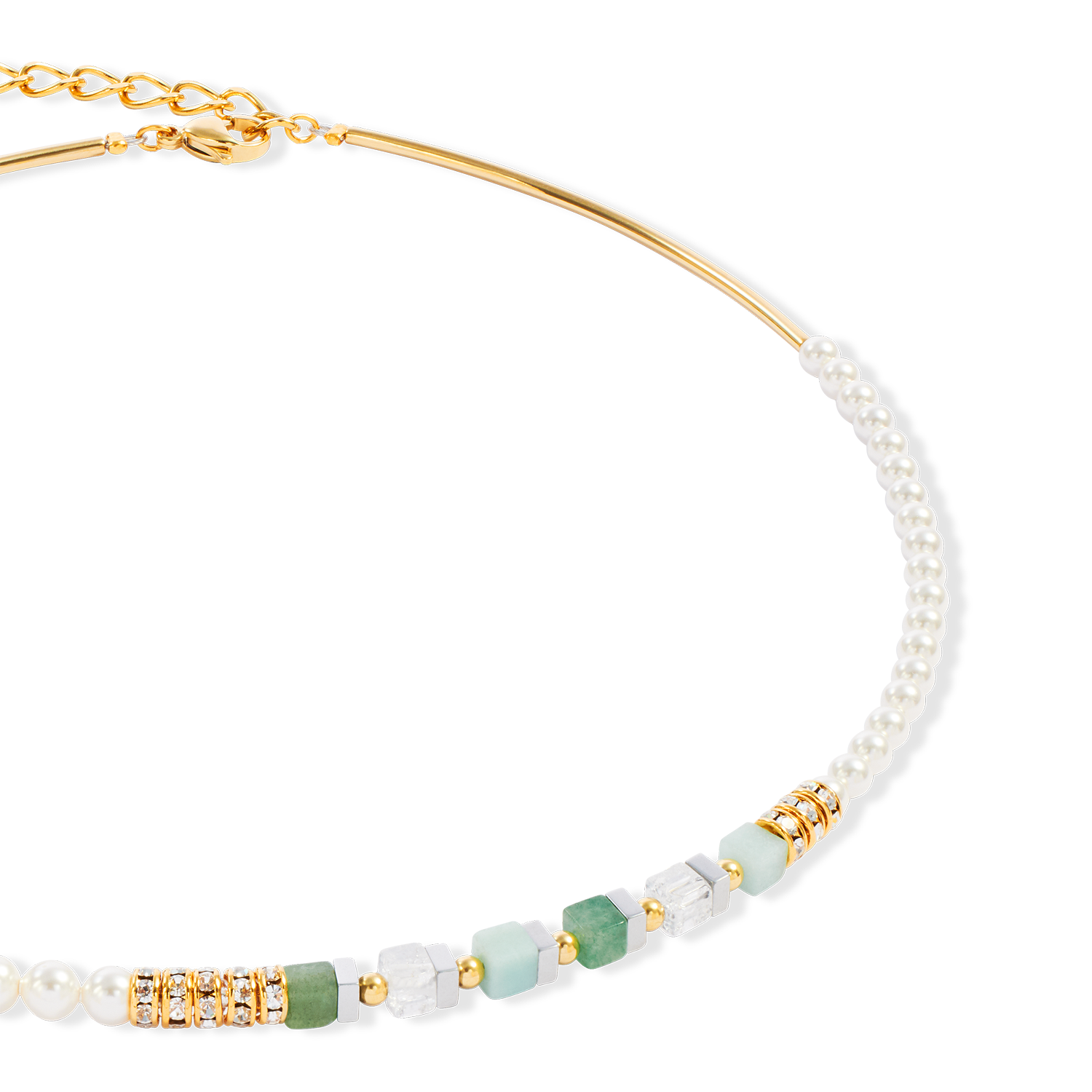 Collana Precious Fusion Offset oro-verde