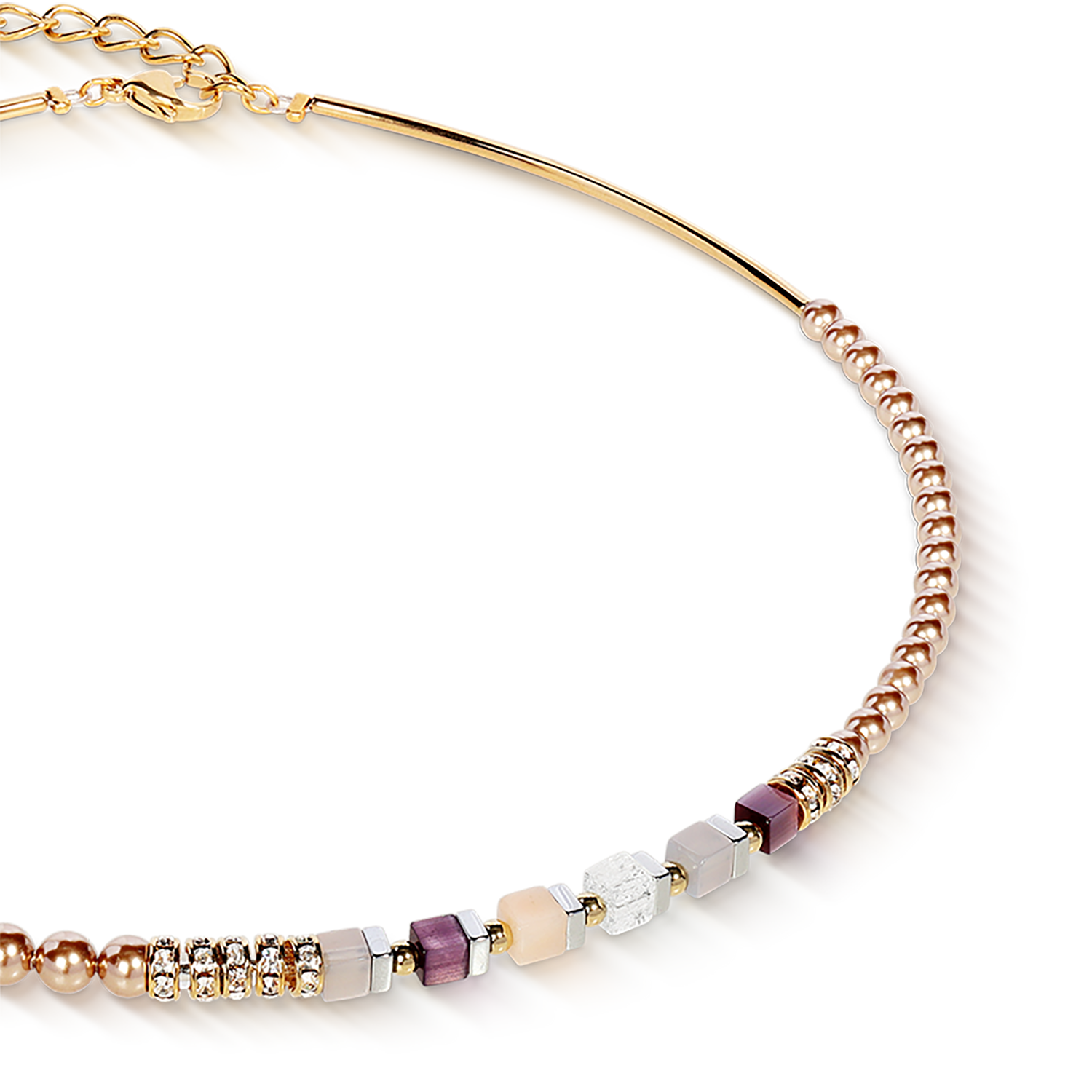 Precious Fusion Collana Offset champagne-blush