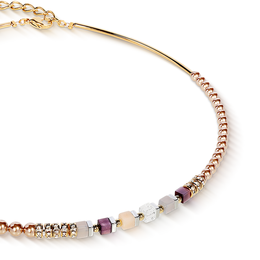 Precious Fusion Collana Offset champagne-blush