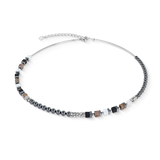 Collana Precious Fusion Offset grigio-argento