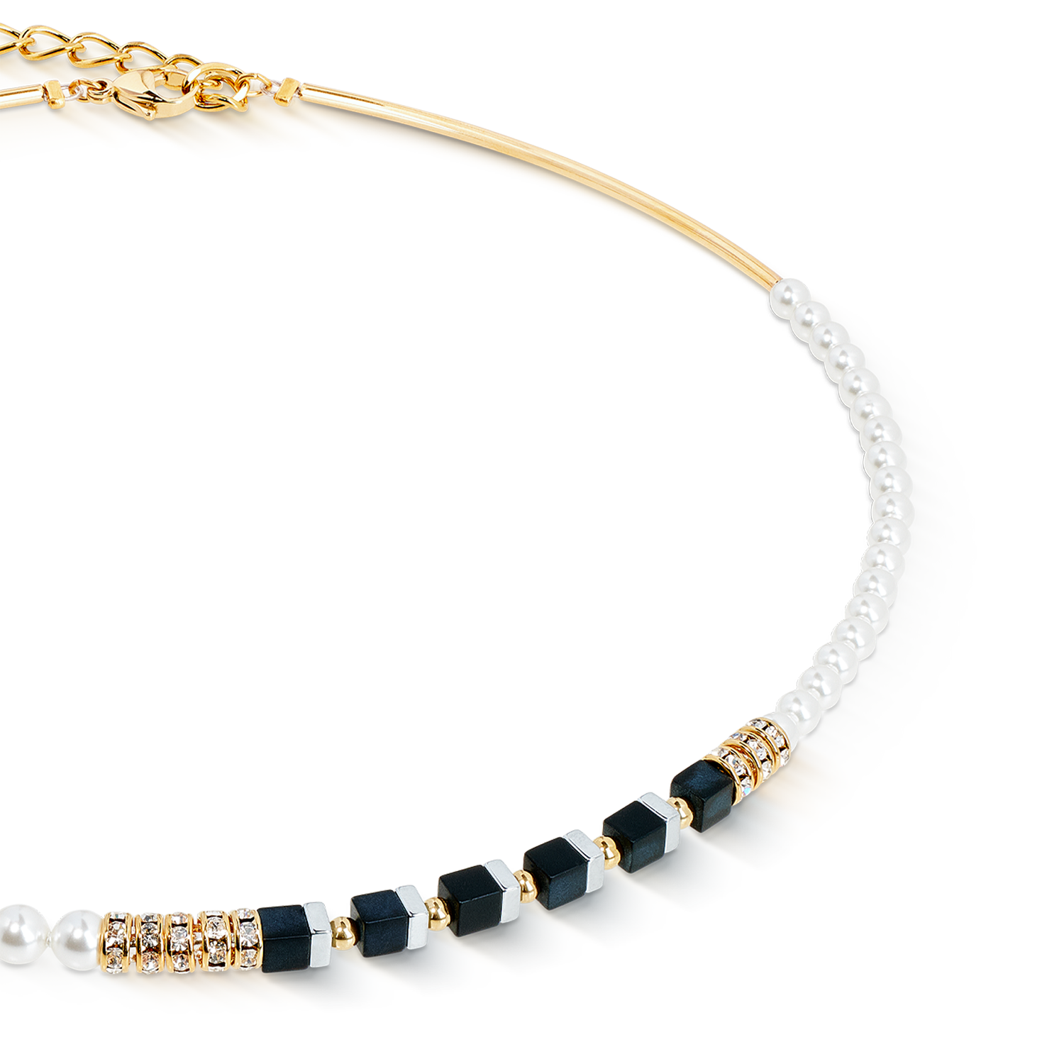 Collana Precious Fusion Offset black-pearl
