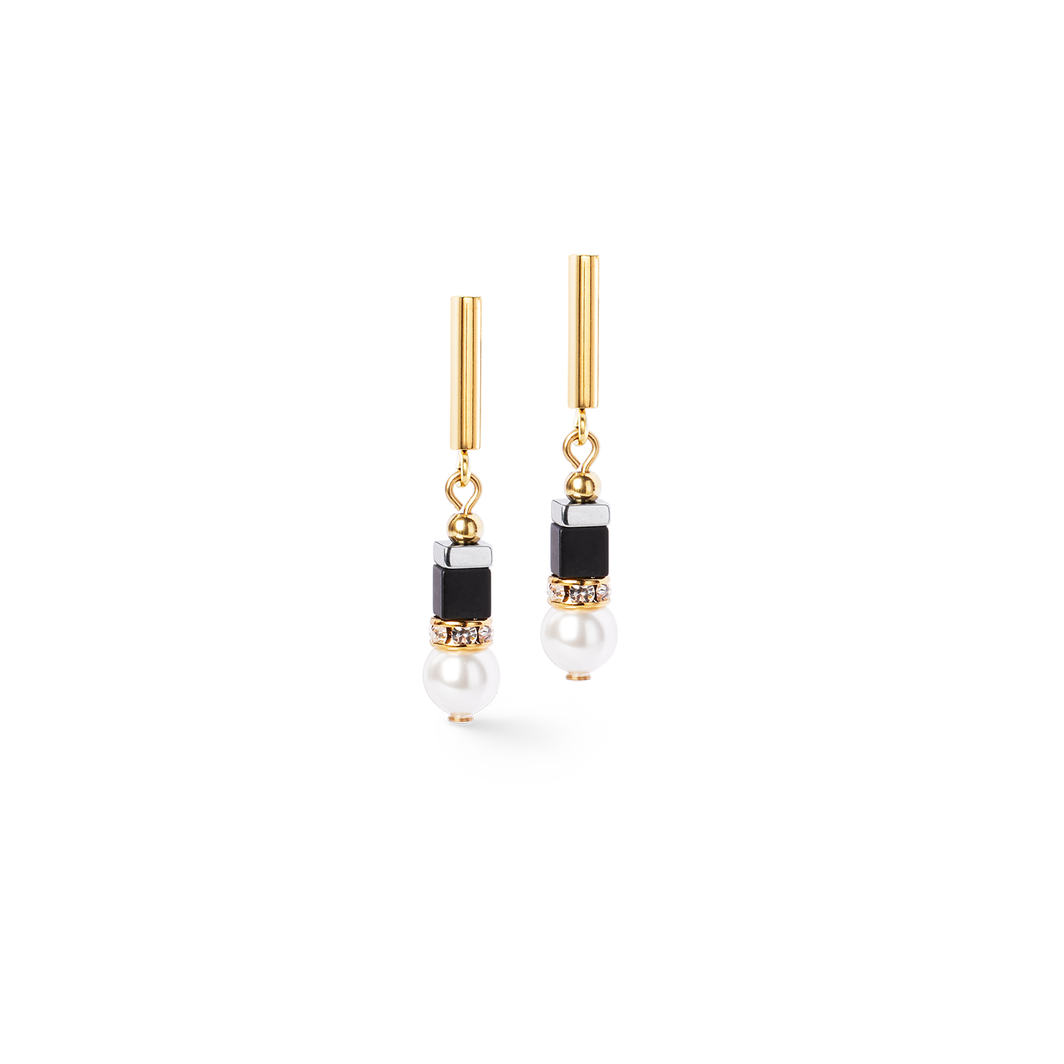 Orecchini Precious Fusion Offset black-pearl