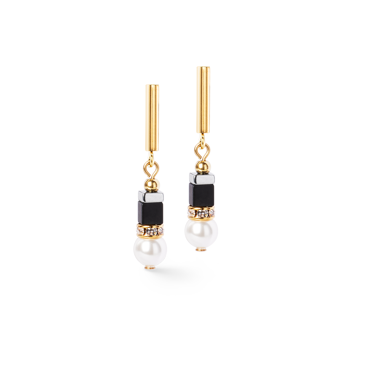 Orecchini Precious Fusion Offset black-pearl