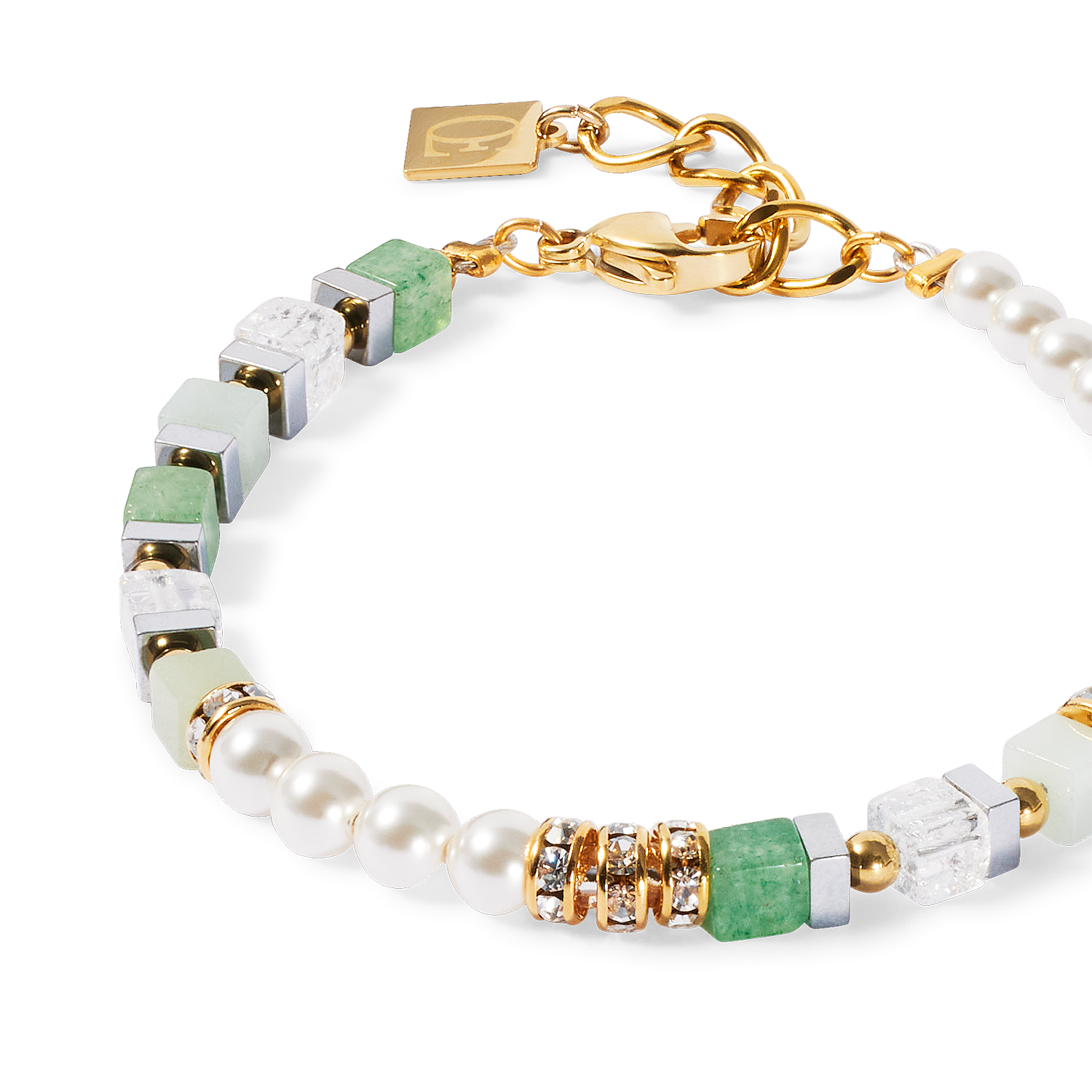 Bracciale Precious Fusion Offset oro-verde