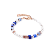 Bracciale Precious Fusion Offset oro rosa-blu