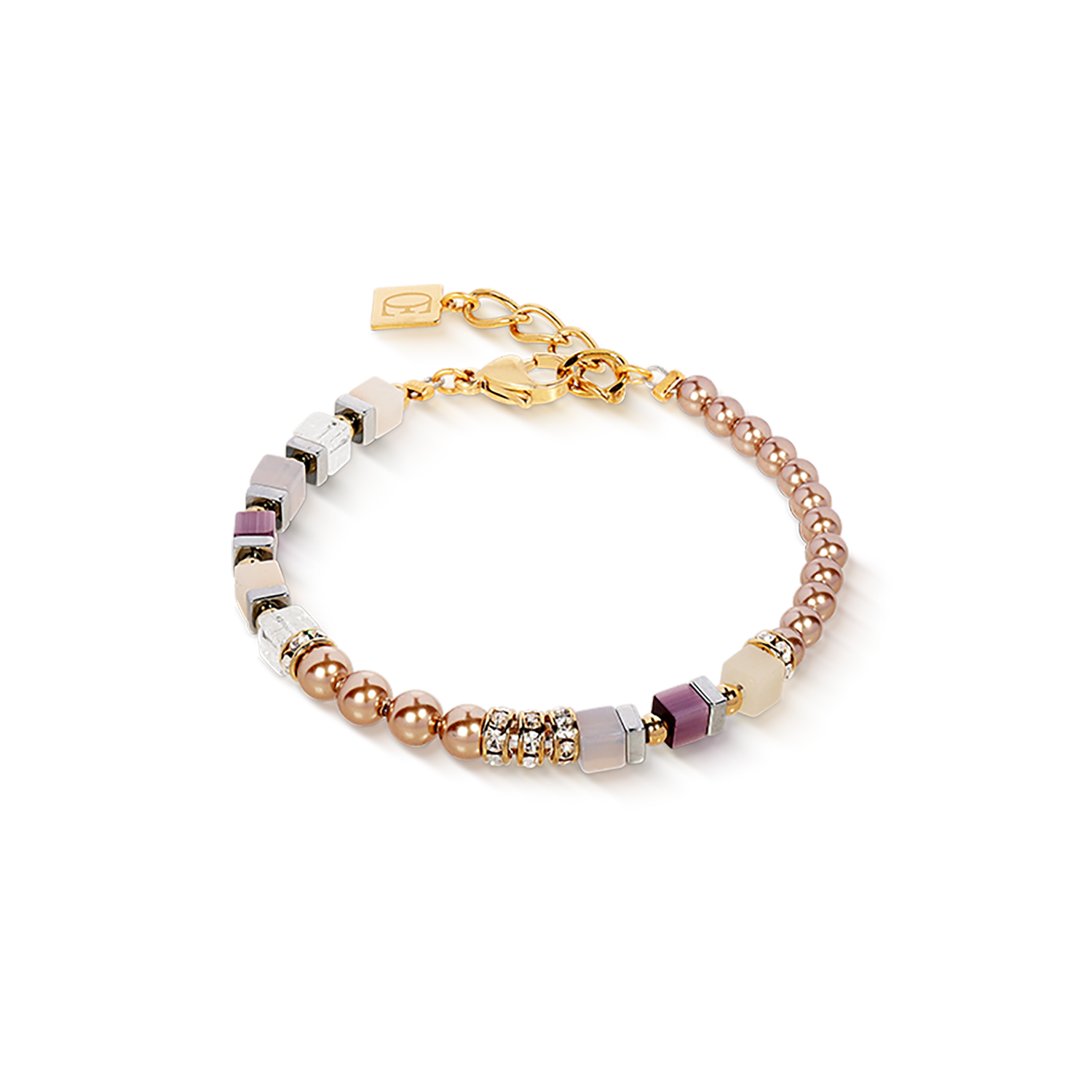 Bracciale Precious Fusion Offset champagne-blush