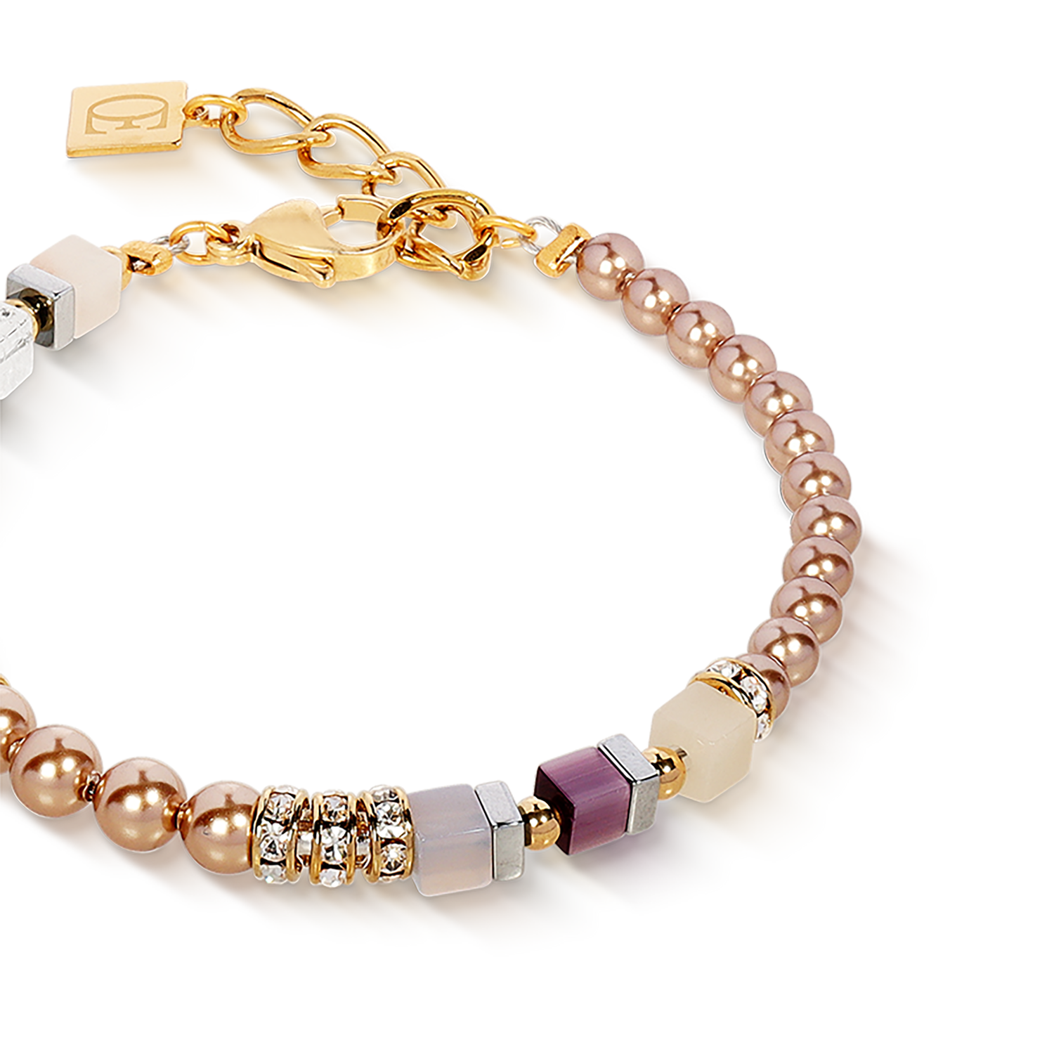 Bracciale Precious Fusion Offset champagne-blush