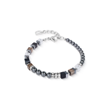 Bracciale Precious Fusion Offset grigio-argento