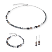 Bracciale Precious Fusion Offset grigio-argento