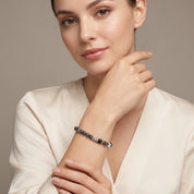 COEUR DE LION Bracciale Precious Fusion Offset grigio-argento – indossato