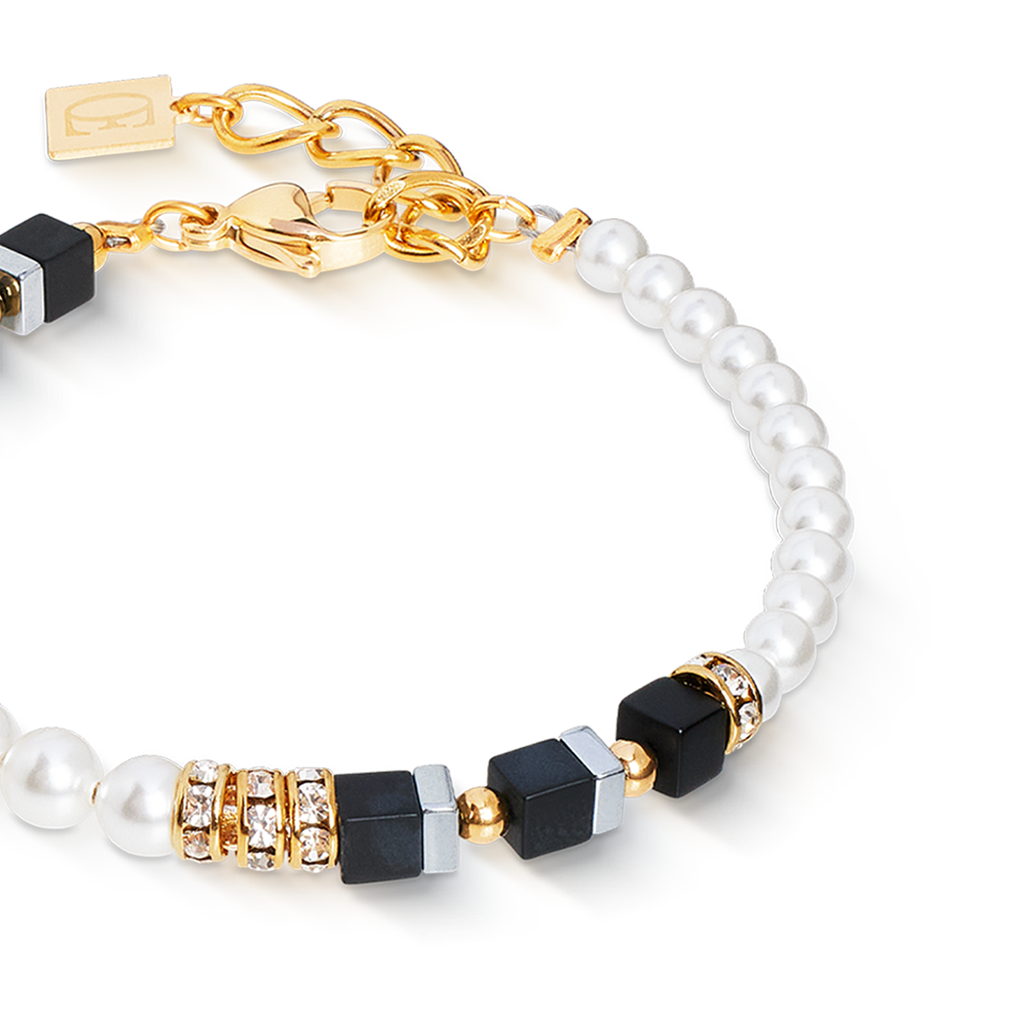 Bracciale Precious Fusion Offset black-pearl