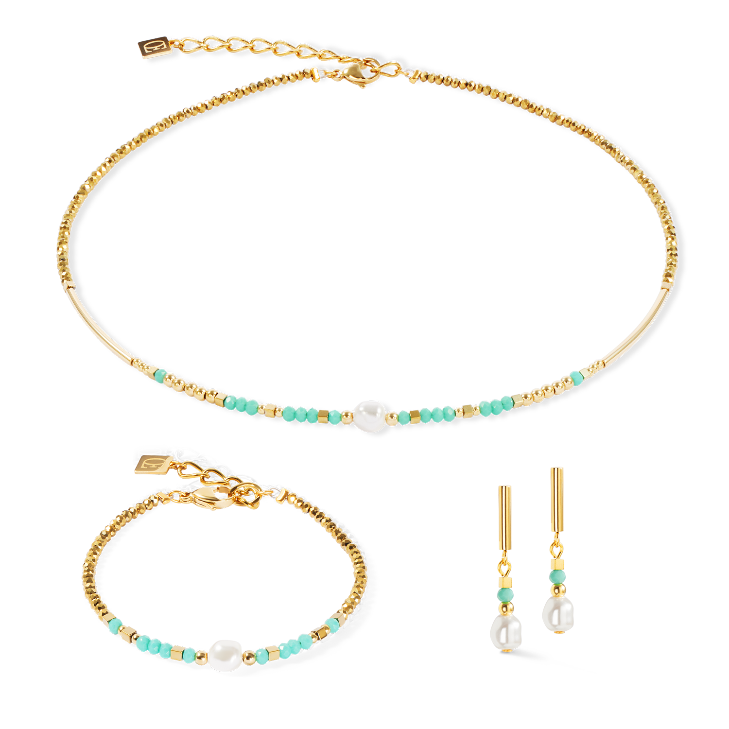 Bracciale Lagoon Pearl oro-menta