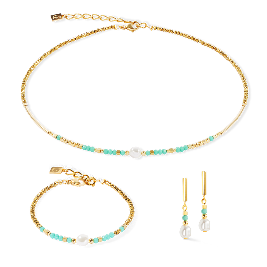 Bracciale Lagoon Pearl oro-menta