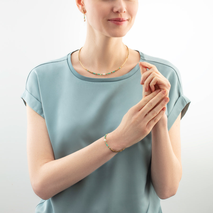 Bracciale Lagoon Pearl oro-menta