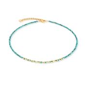 Collana Golden Whisper verde-oro